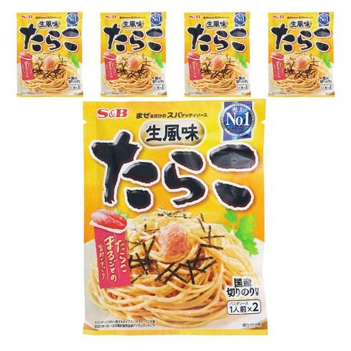 에스앤비 섞기만 하면 되는 스파게티 소스 생 풍미 명란젓 2개입, 53.4g, 5개