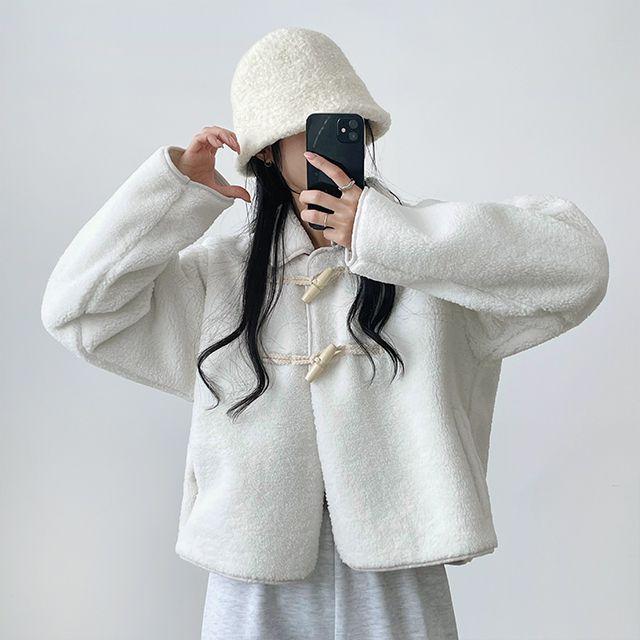 (핵따뜻!) 떡볶이 뽀글이 양털 무스탕 점퍼 2color_데일리북