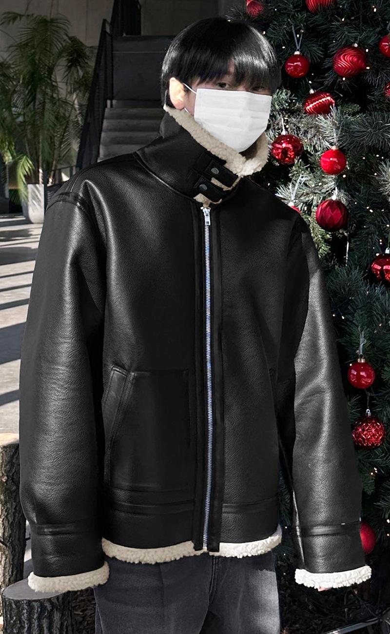 덤블 무스탕 자켓