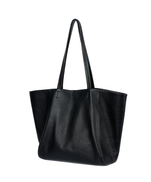 [With 해수] 베를리너 레더 백 (블랙)