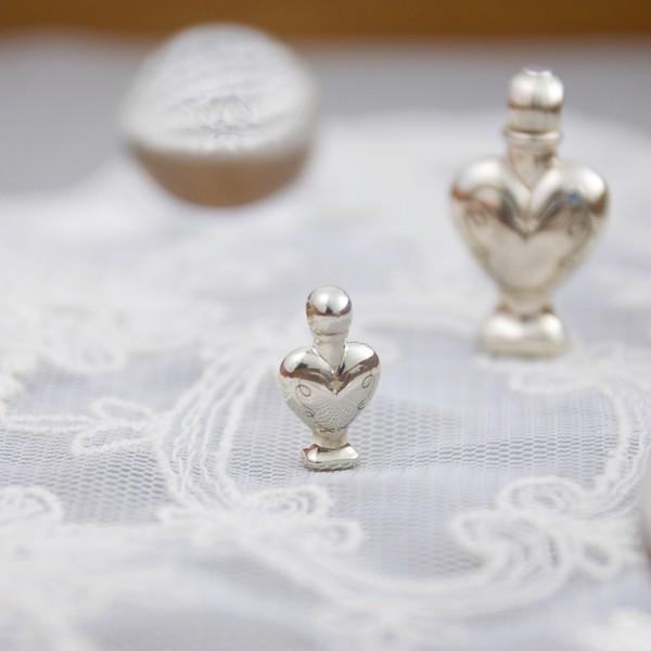 미니 하트 퍼퓸 목걸이(클리어) ｜ mini heart perfume necklace (clear ver)