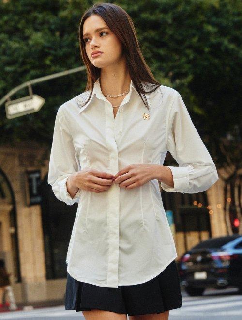 링클프리 페미닌 클래식 셔츠 [WHITE] / WBC1L03507