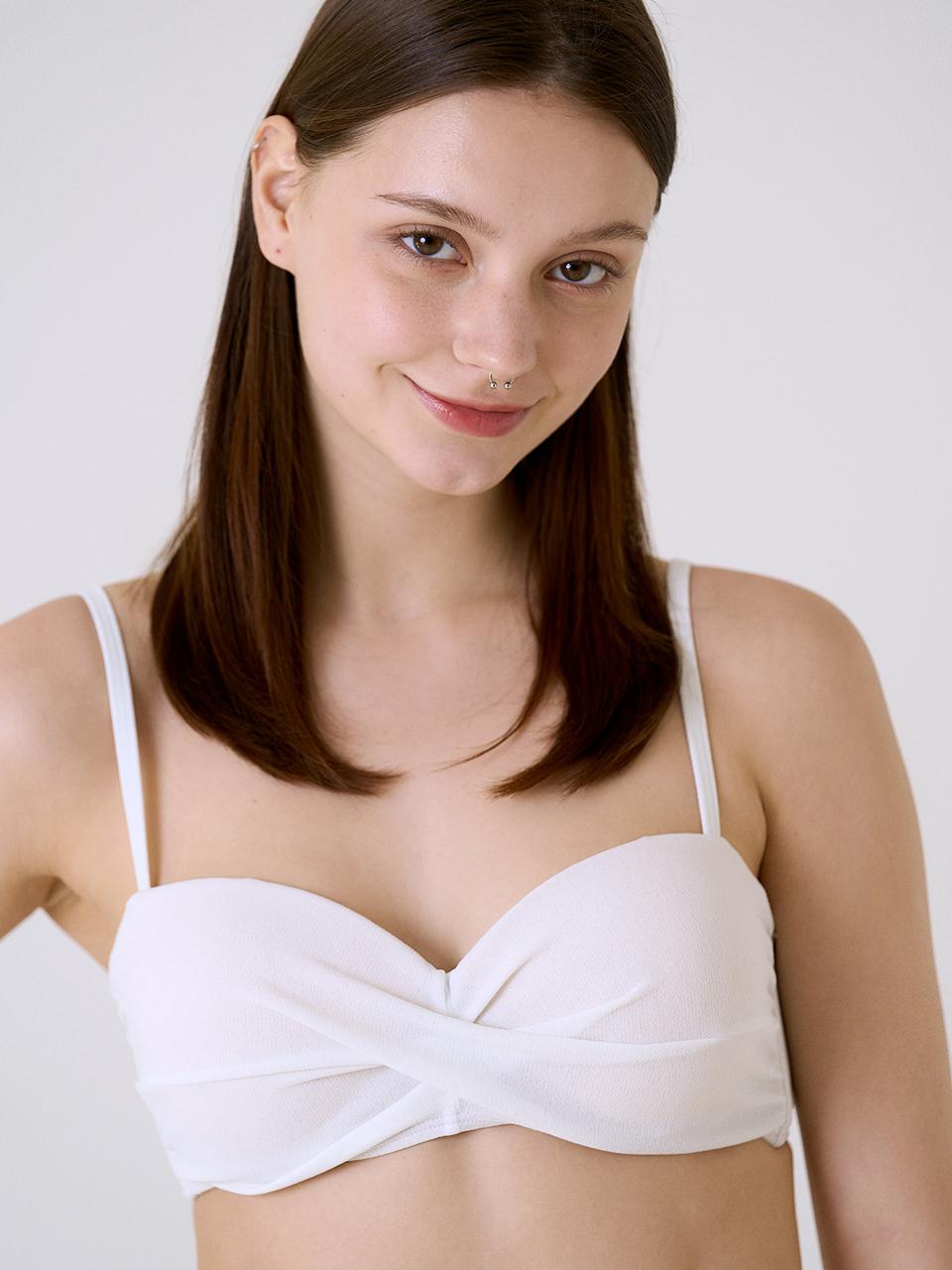 TWISTED BIKINI TOP (WHITE)