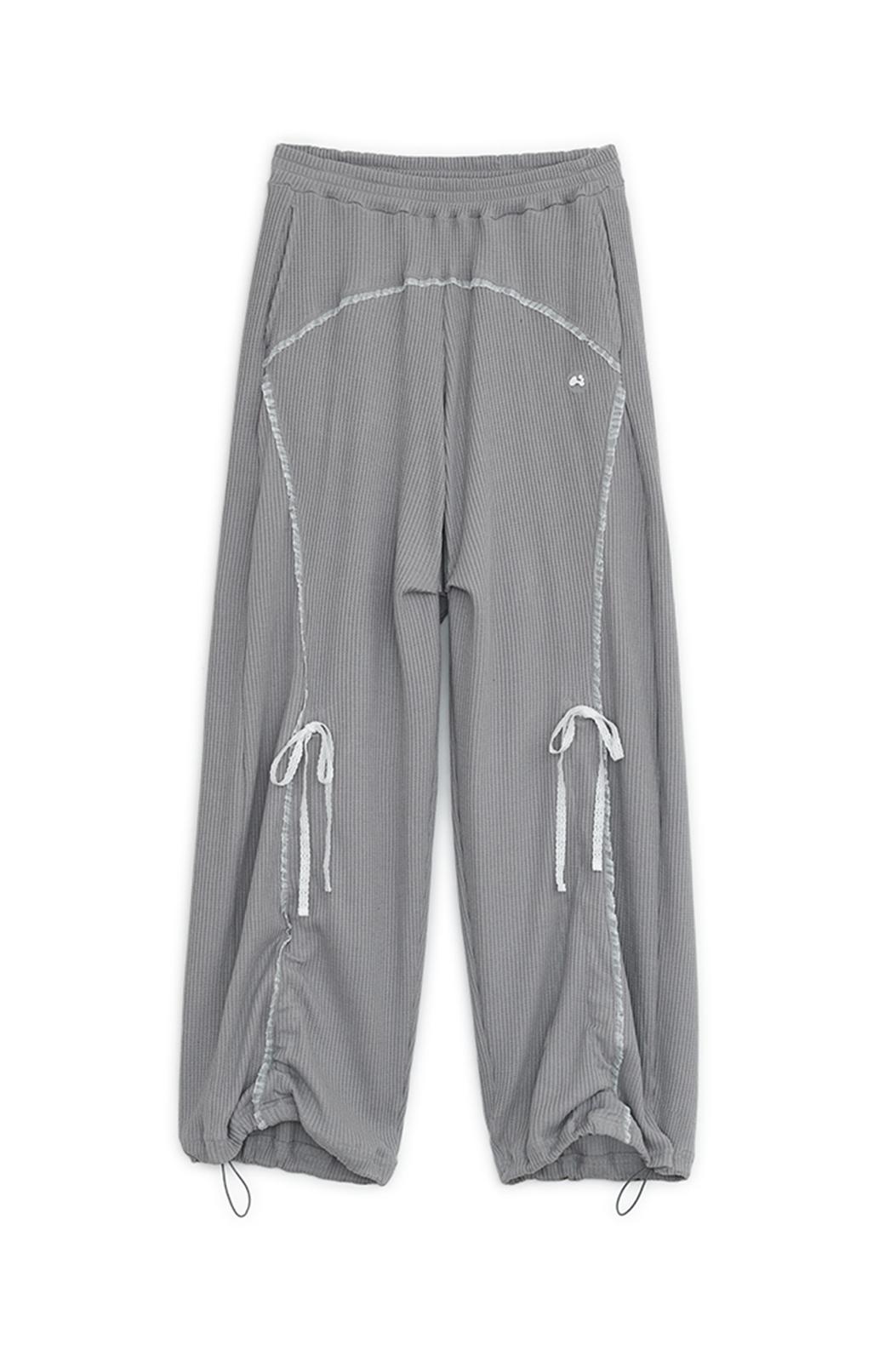 Lace jogger pants (Gray)