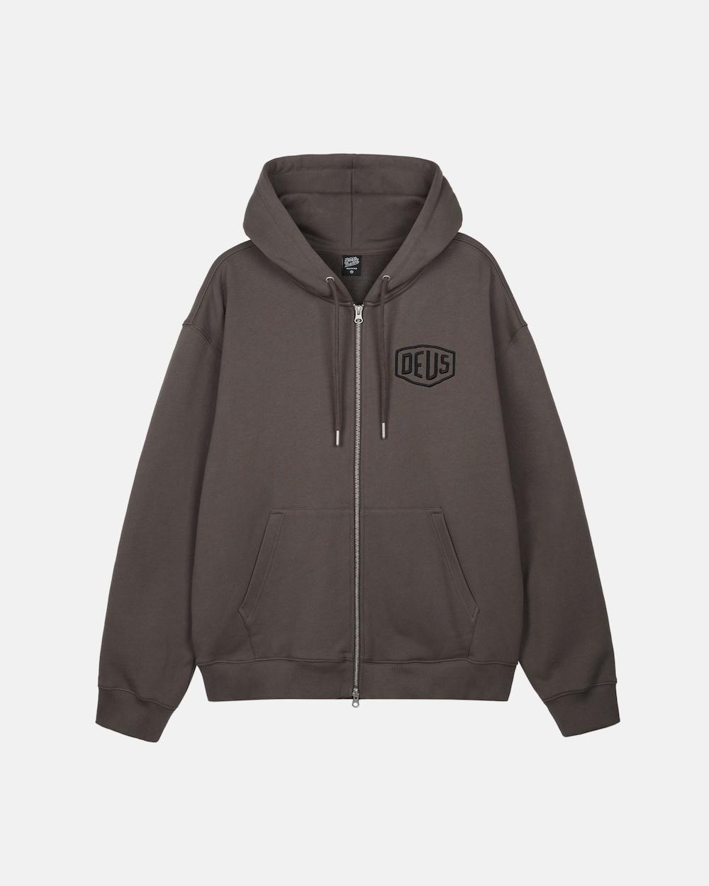 College Address Hoodie Zipup_Olive