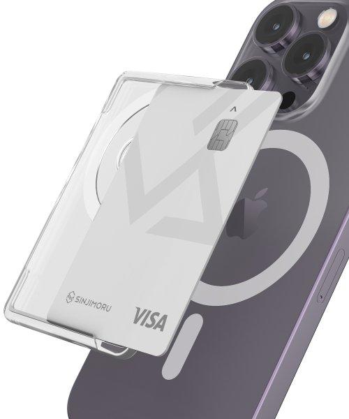 M슬림슬롯 아이폰 갤럭시 전기종 맥세이프 카드 수납 마그네틱 탈부착 투명 클리어 하드 케이스