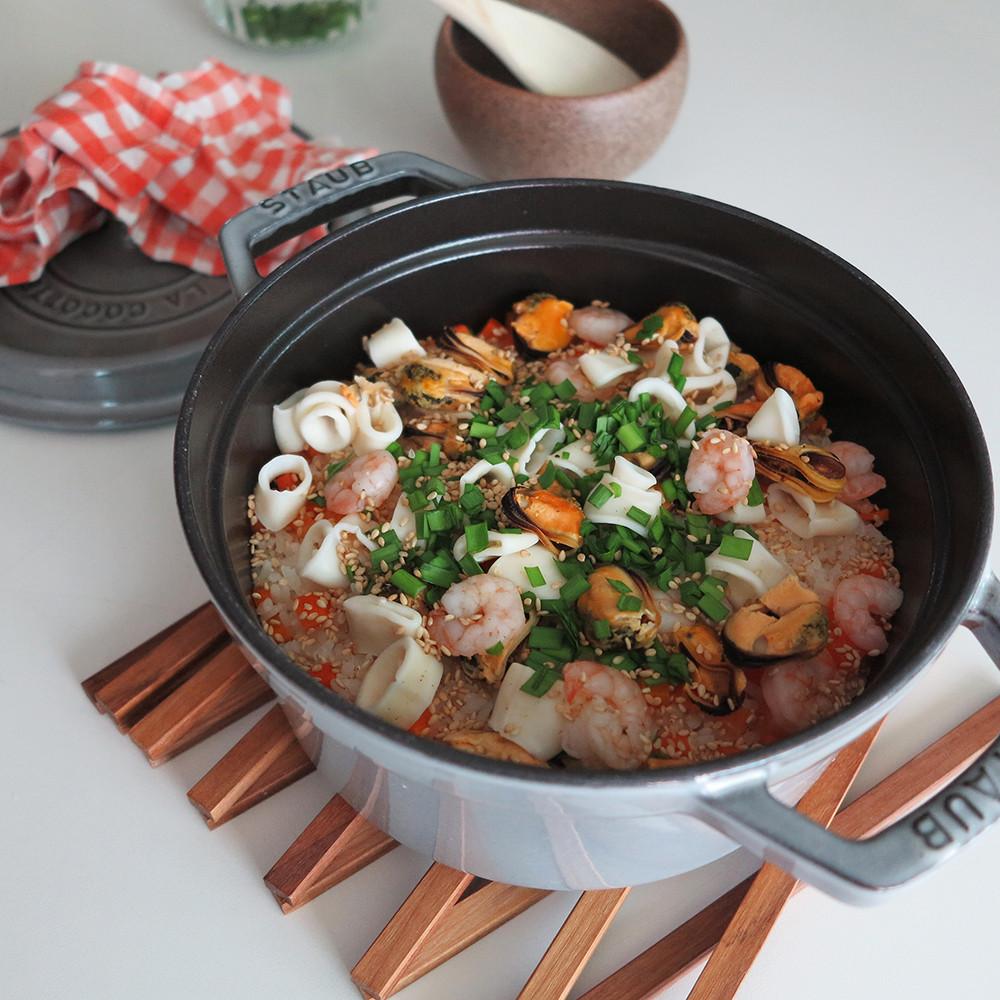 프리미엄 해물믹스 1Kg 자체제작 자숙블루홍합살 한치링 생새우살 냉동