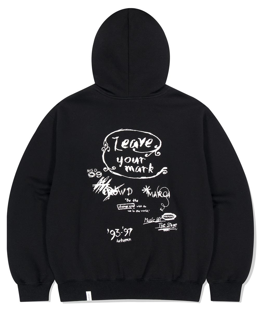 LEAVE YOUR MARK HOODIE [BLACK]