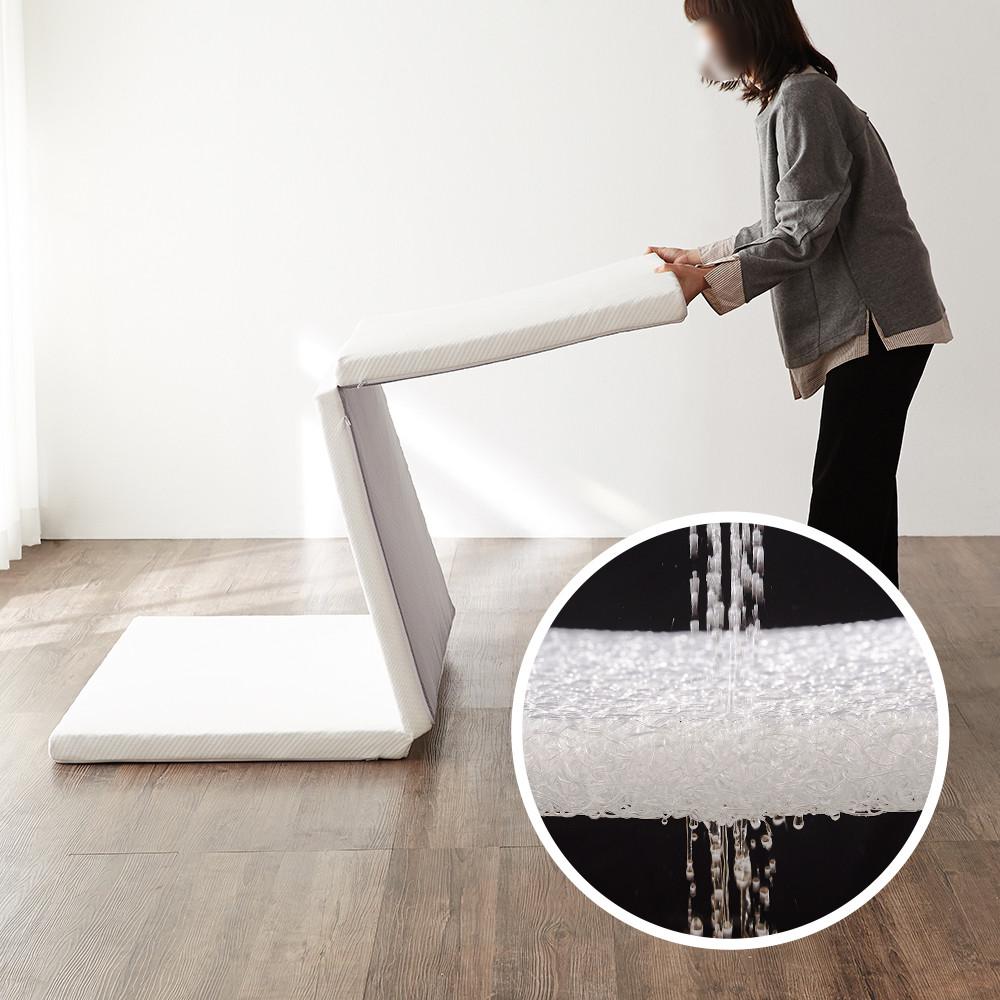 박스훼손 블루밍홈 에어제로 시원한 여름 3단 접이식매트리스 코일 단단한 탄탄한 매트리스 젖병소재