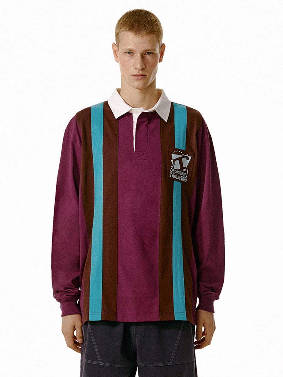 T37 Overtone Rugby Shirt Burgundy
