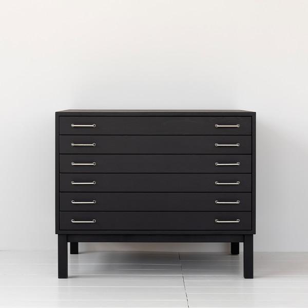 BLACK FILE CABINET