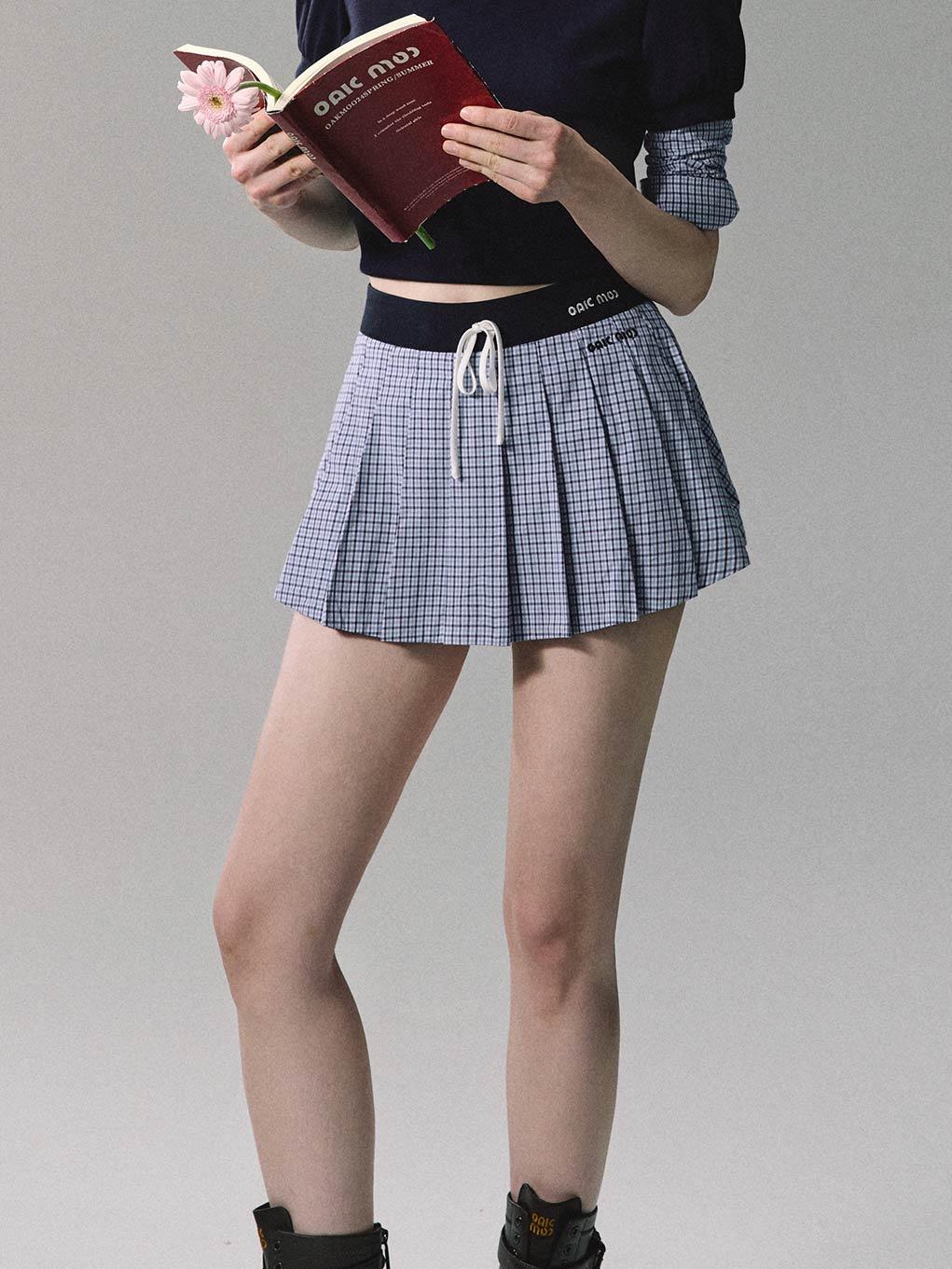 (DC) [OAK MOO] "Plantation Library\" Blue Shirted Set (Skirt)