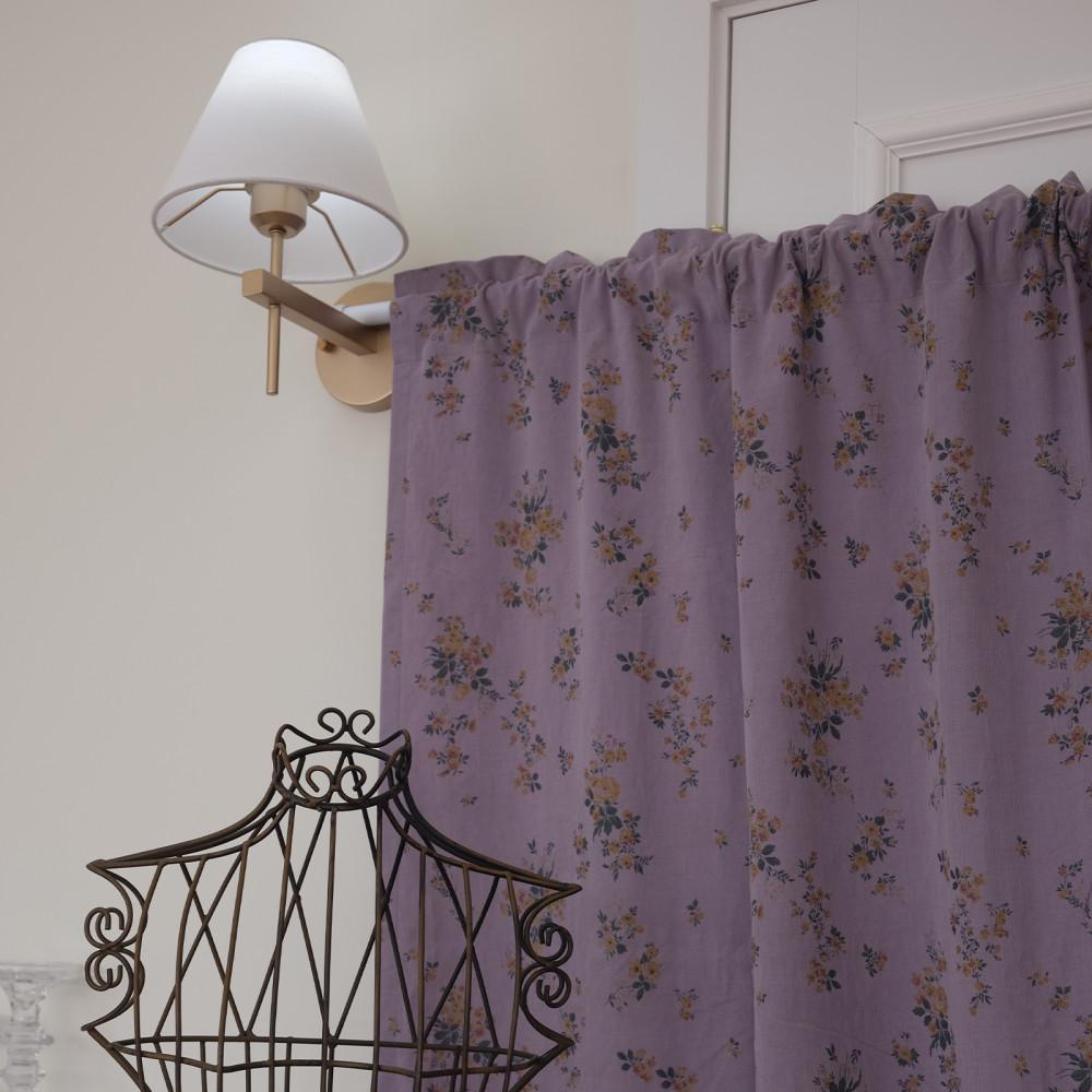 고요하우스 버글러 코듀로이 빈티지커튼 겨울철 현관 중문커튼