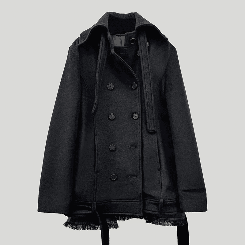 [STILL LETHARDY] HIGH NECK DOUBLE COAT
