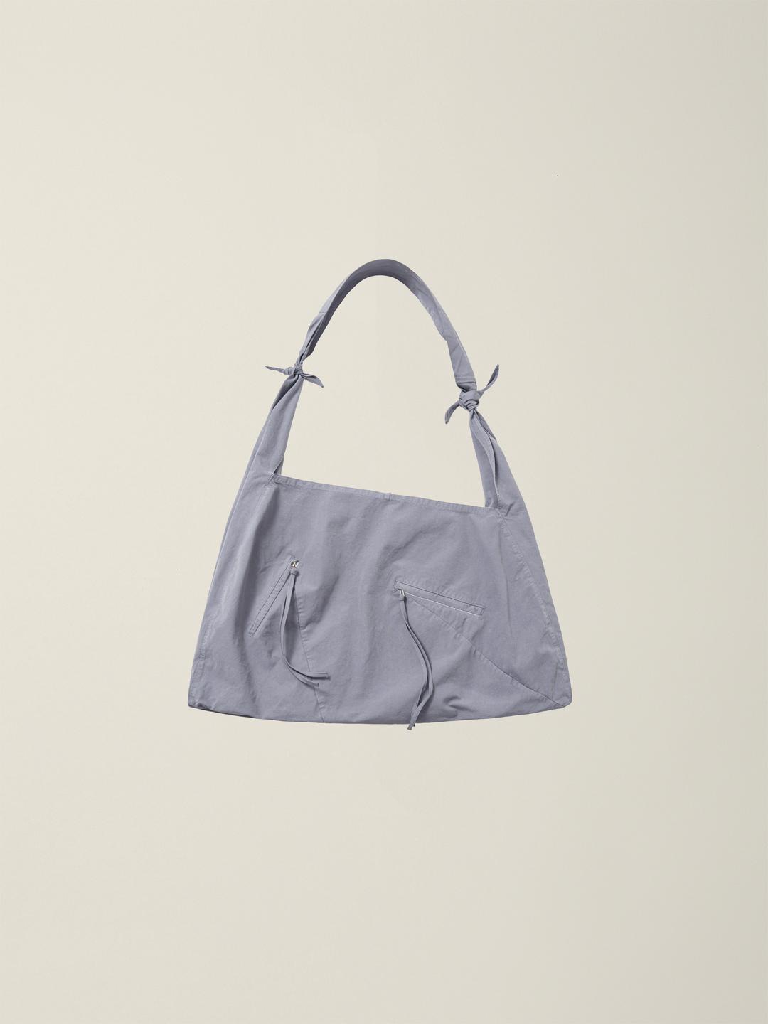 GARMENT DYED 2 WAY STRAP TOTE BAG (MEDIUM)  SLATE GREY