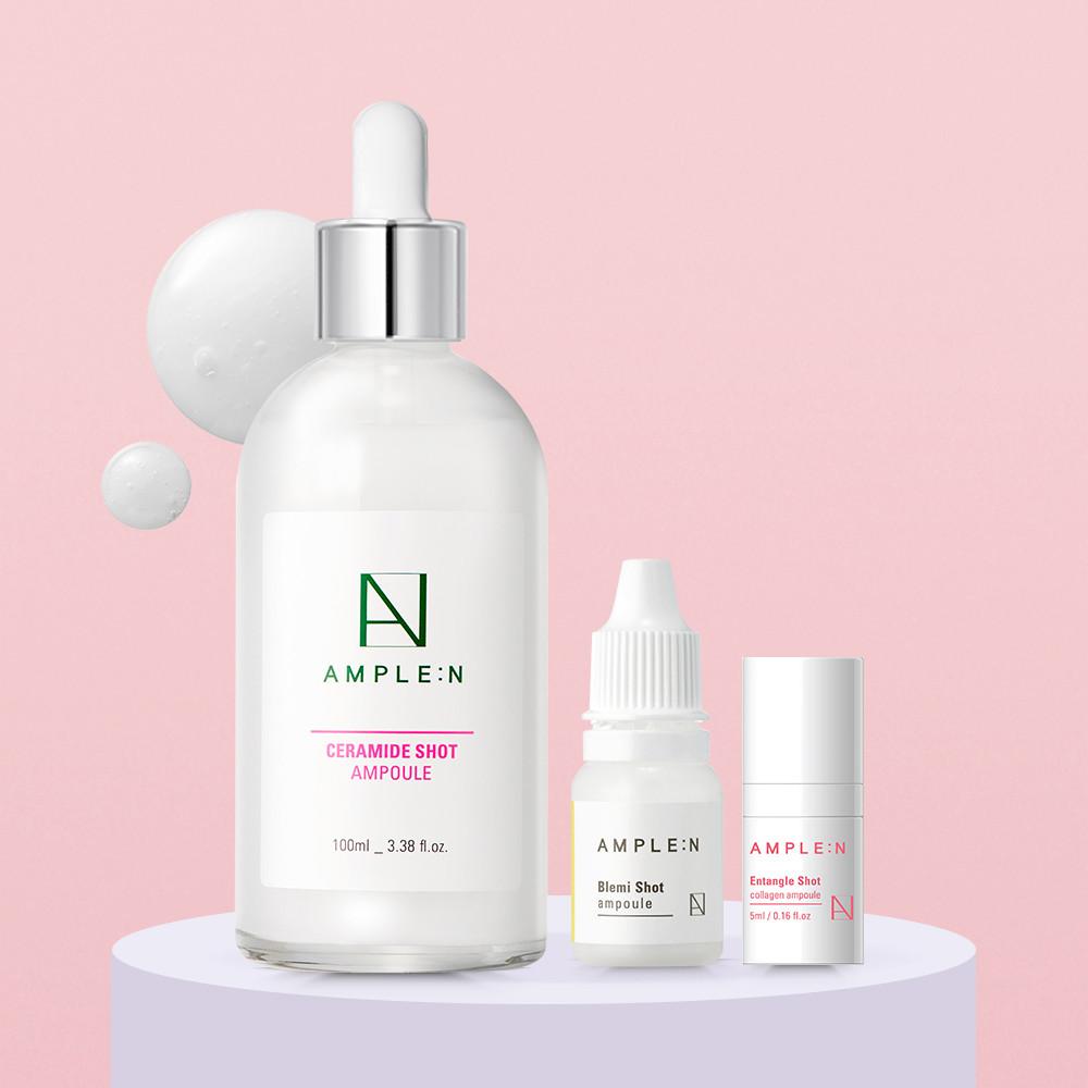 [현재PICK/풀세라앰플] 앰플엔 세라마이드샷 대용량 앰플 100ml 화잘먹 치트키 피부장벽 강화 앰플 + 미니앰플 증정