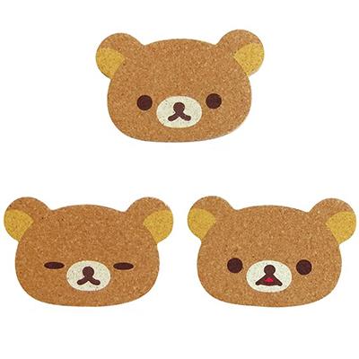 리락쿠마 콜크 코스터 컵받침 셋트