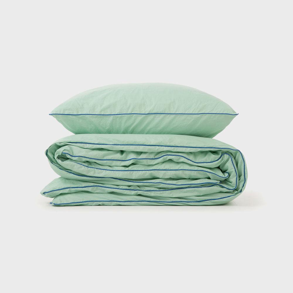 cicci duvet cover - mint / blue