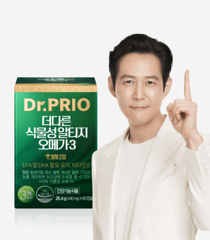 닥터프리오 이정재 식물성 알티지 오메가3 60캡슐 임산부 rTG 영양제