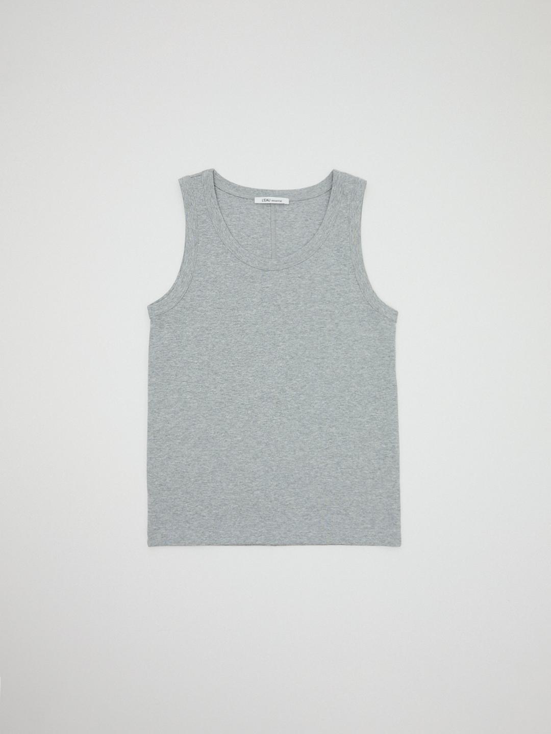 [6th] L'eau sleeveless_melange grey