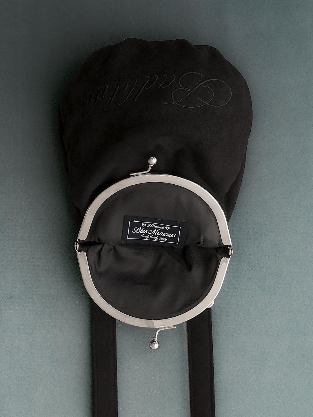 Suede Purse Crossbody Bag Black