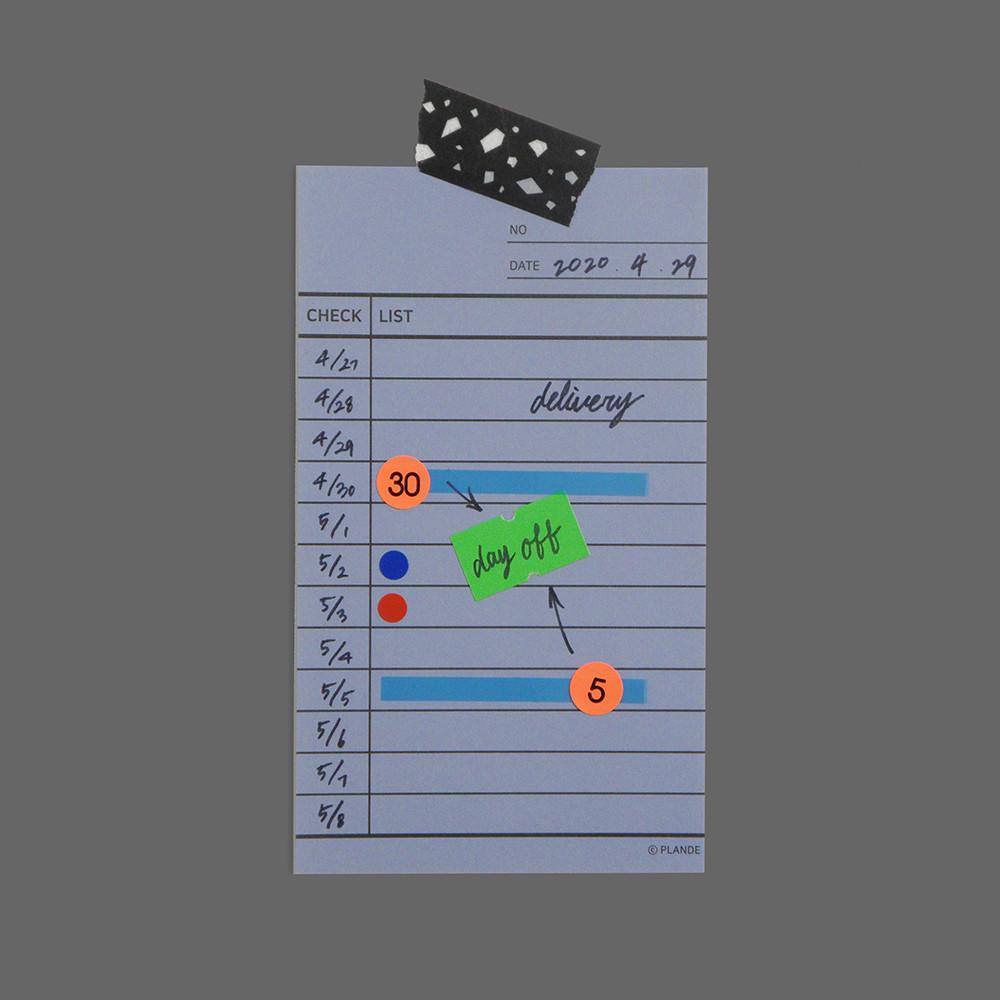 [플랜드] [dancheong] 체크 리스트 떡메모지