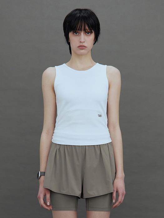 [단독]TMB Active Back-Layer Sleeveless Top [ White ]