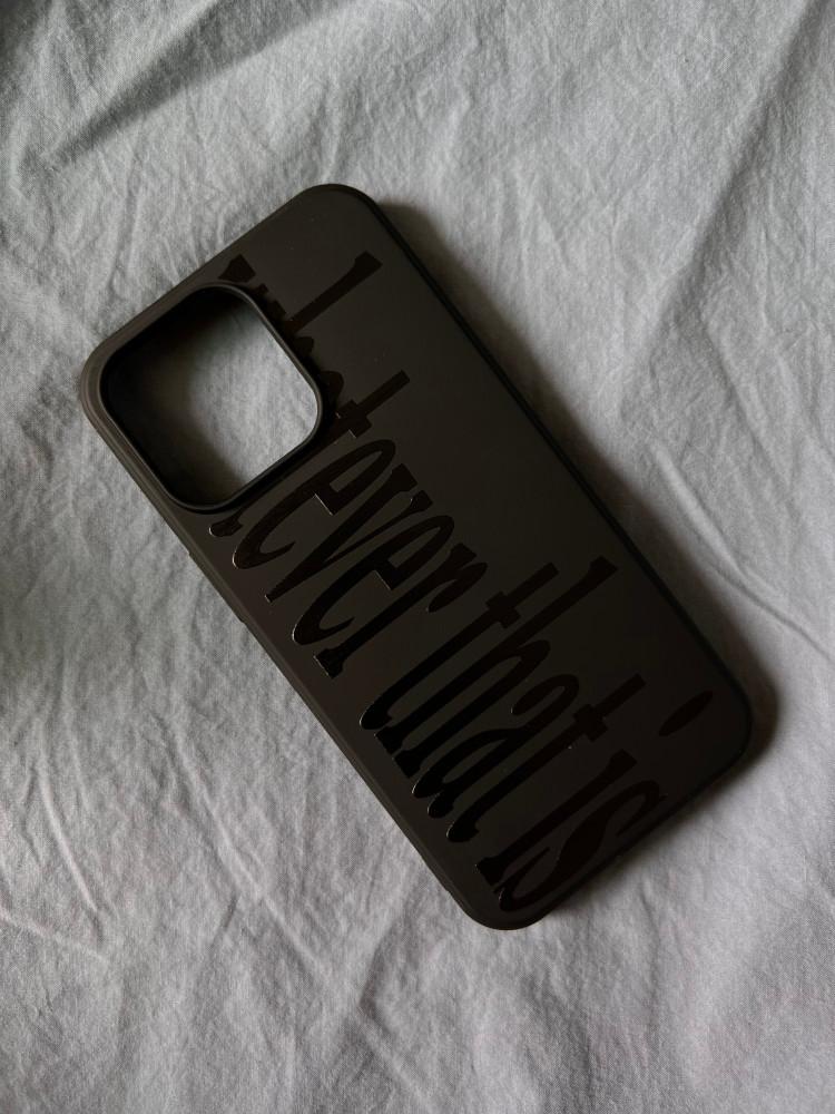 (Only Iphone/Jelly) Whatever Black Jelly Phonecase /archive tag