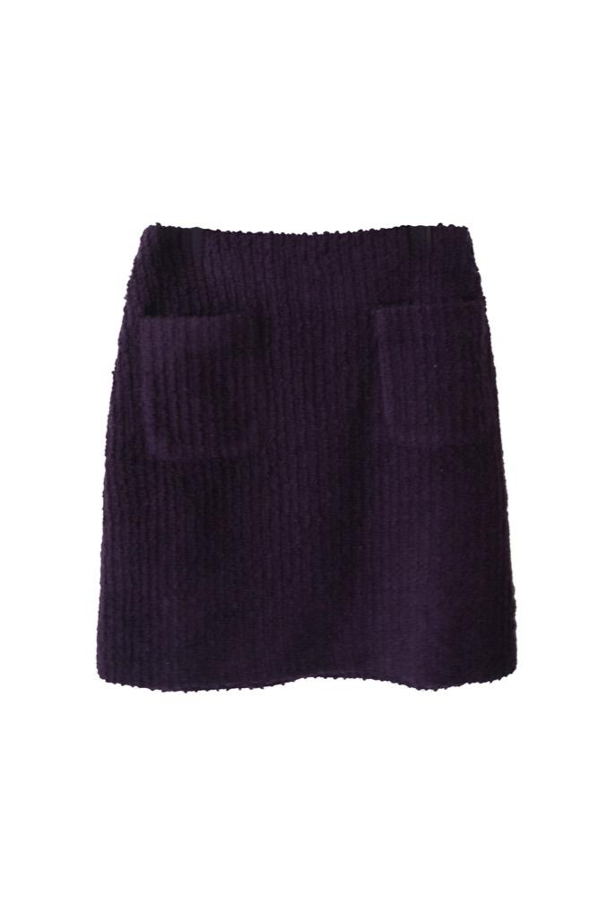 pocket purple skirt