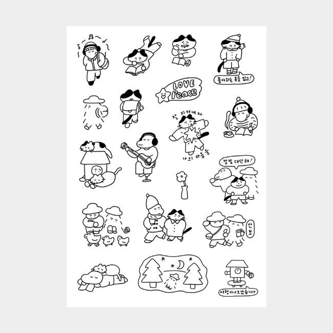 [단춤] 친구들 판스티커