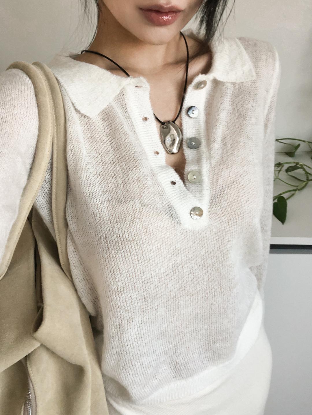 Cloud Collar Sweater (3color)