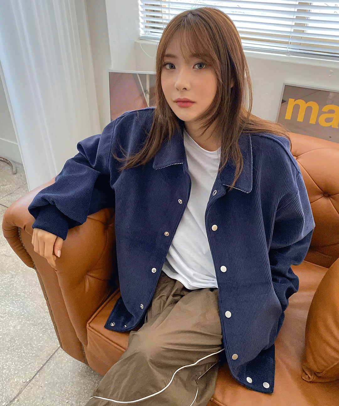 시티르 코듀로이 바시티 자켓 - 2color