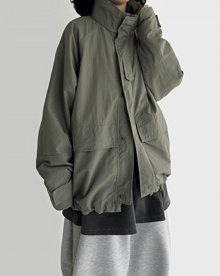 [unisex] 도로 나일론 파카 바람막이 (3color)