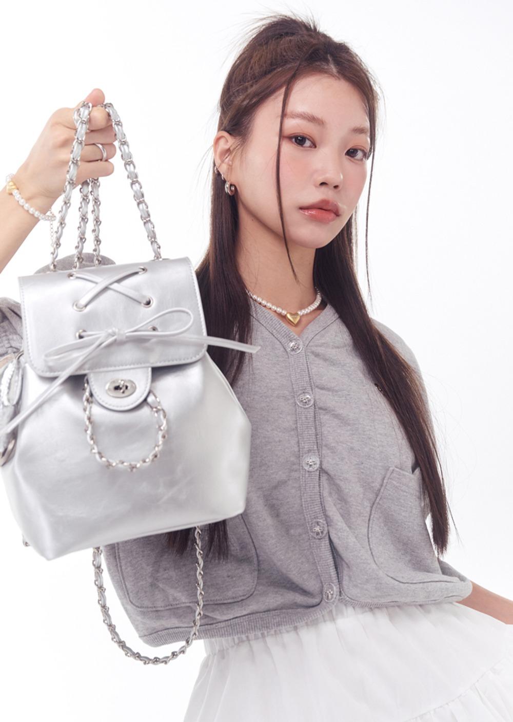 ANC RIBBON CLASSIC BACKPACK_SILVER