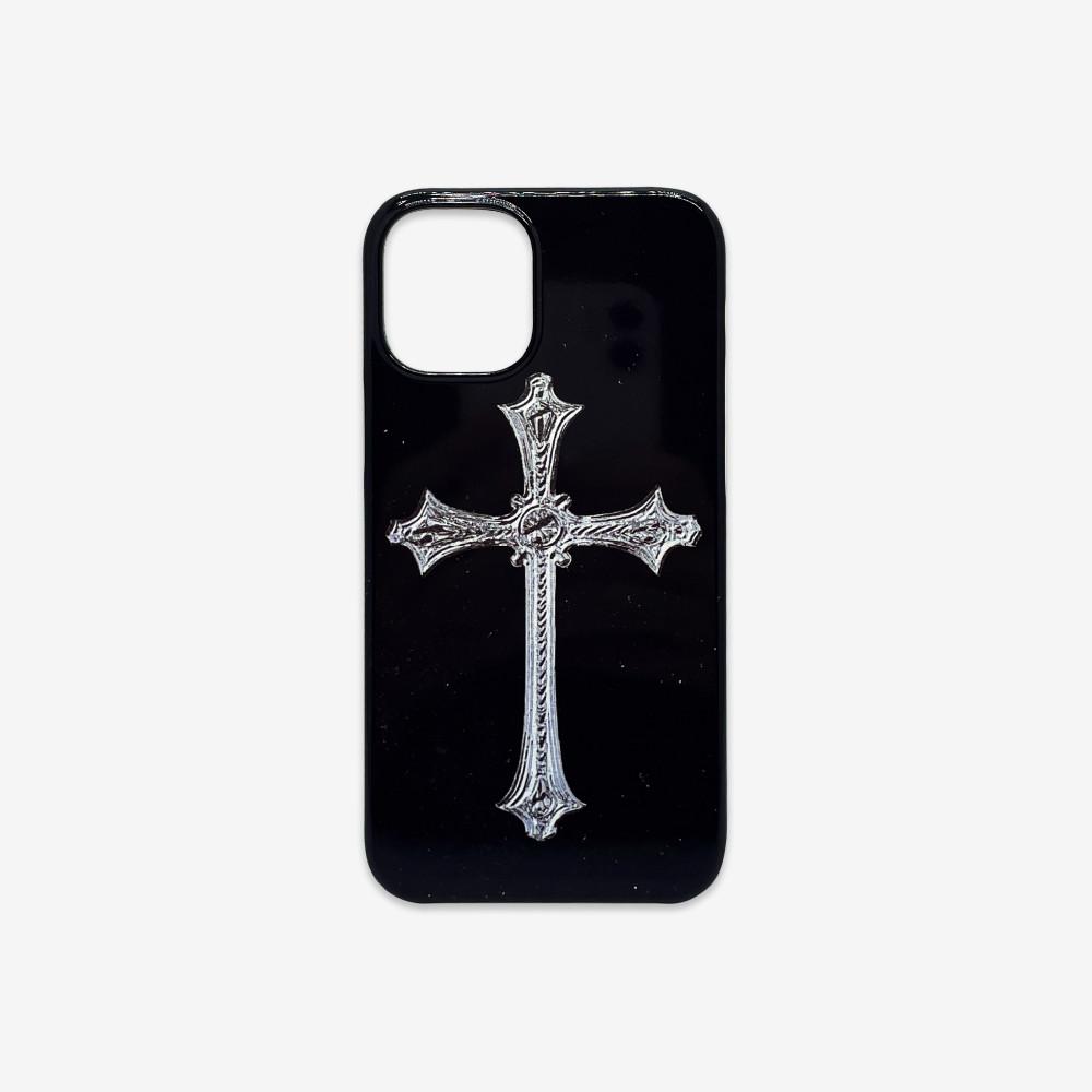 (재고 할인)cross hard phone case (glossy black)