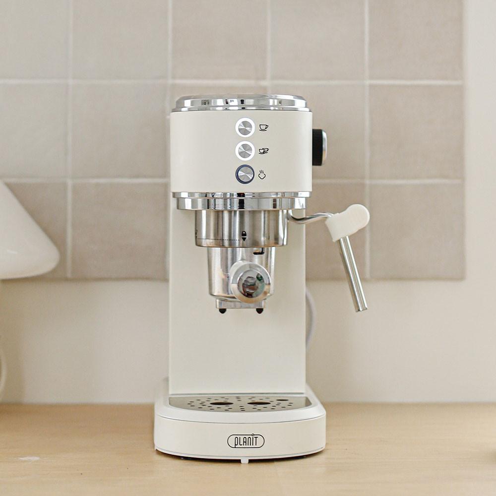 플랜잇 커피머신 오트밀 가정용 사무실 에스프레소 원두 커피 캡슐 머신기 기계 PCM-F14W