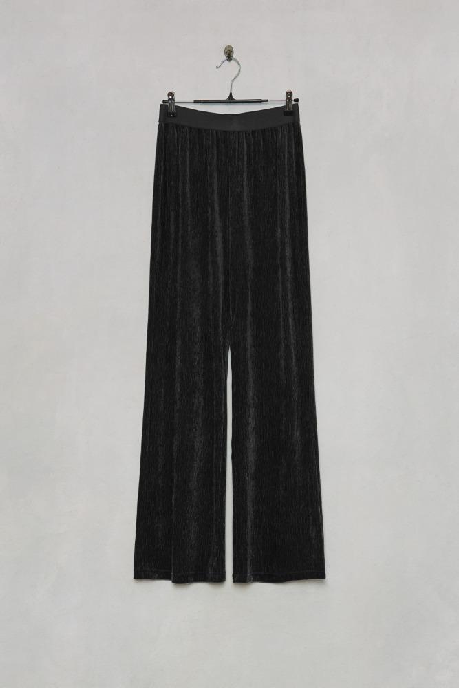 Teddy Velvet Easy Pants black