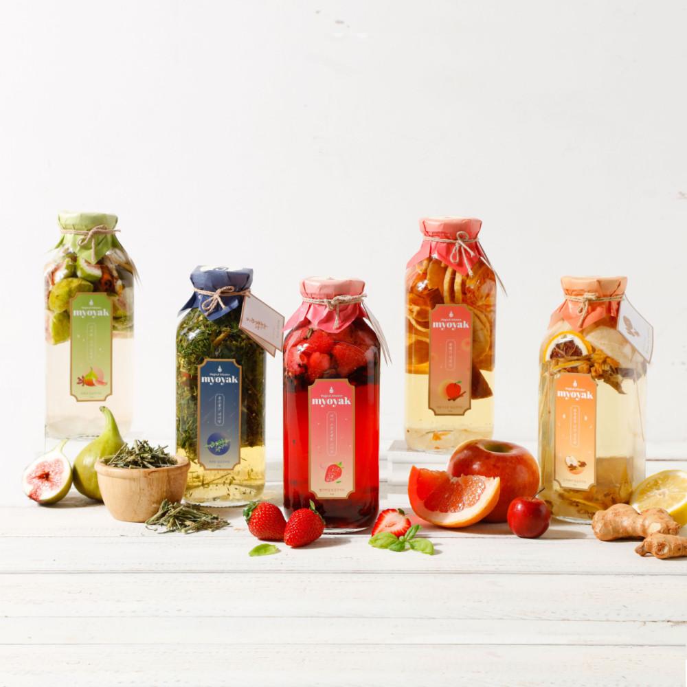 묘약 담금주키트 500ml 5종 중 택1 (딸기바질 진저페어 무화과 애플시나몬 야관문)