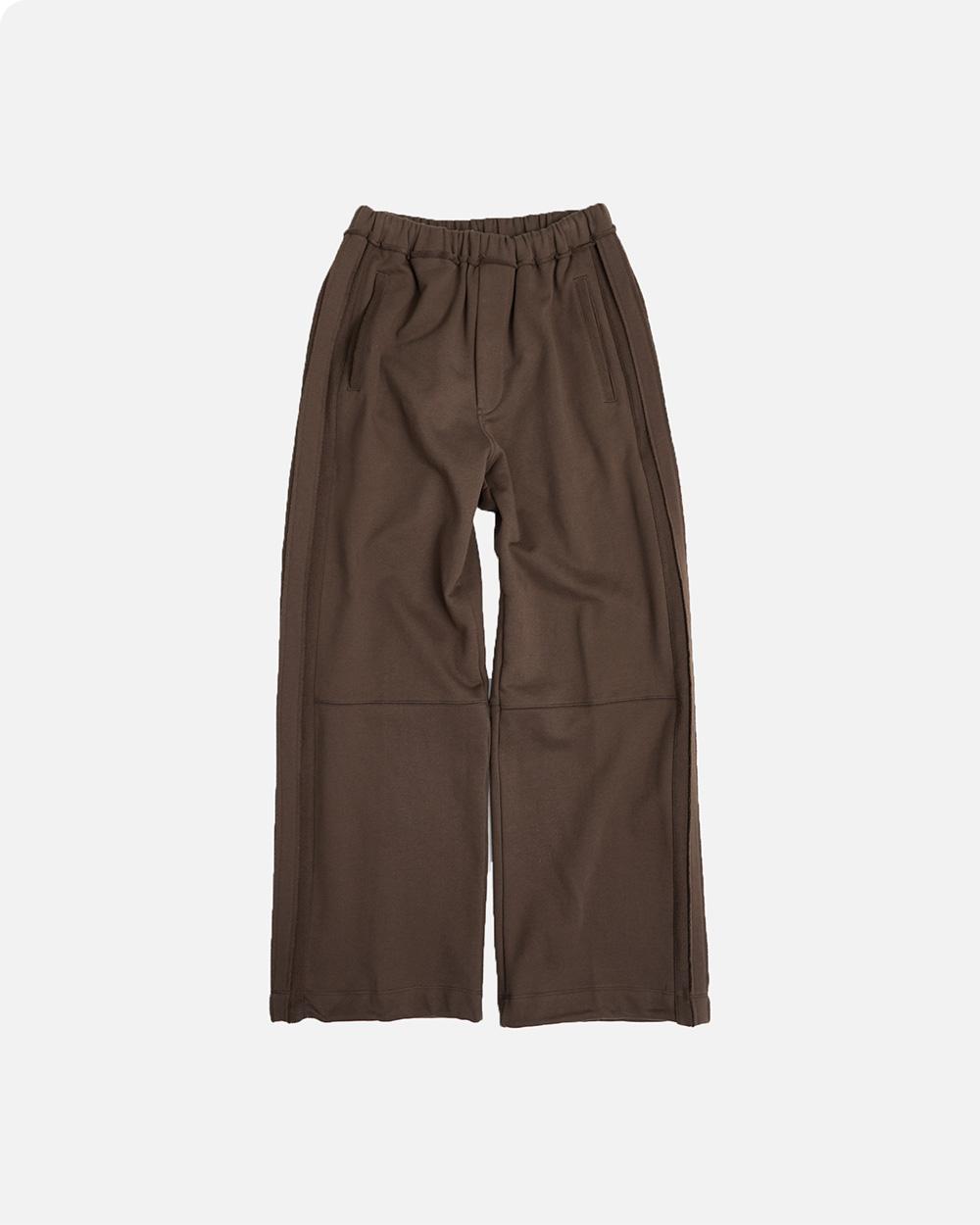RAW TRACK PANTS (DARK BROWN)