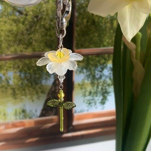 💛3월 봄 탄생화💛수선화 비즈 키링 폰스트랩 2종류