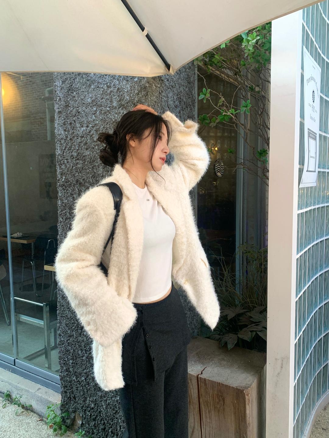 하이원스 [융기모] 여성 기모 랩 치마 버튼 바지