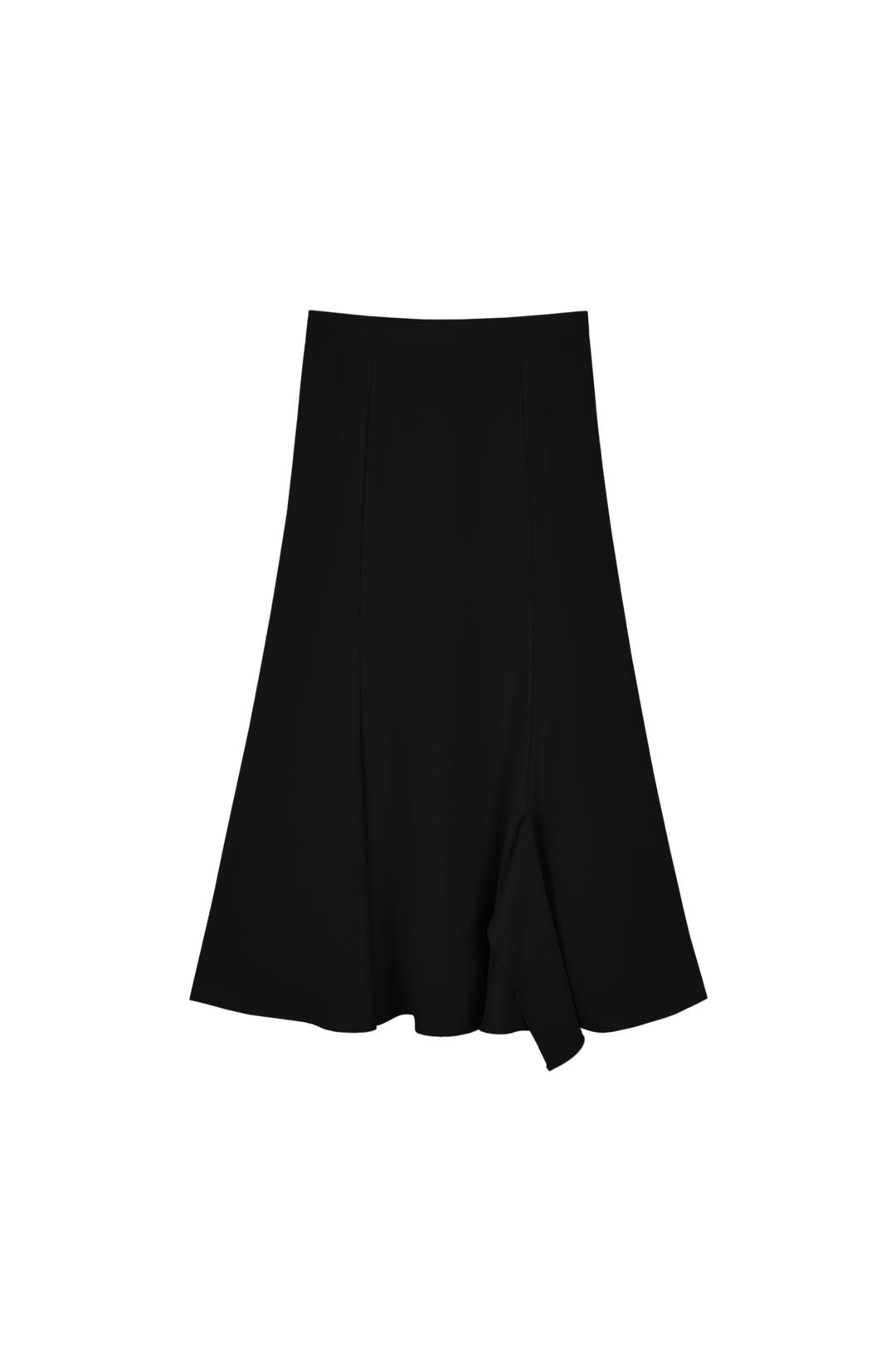 GORED MAXI SKIRT (BLACK)