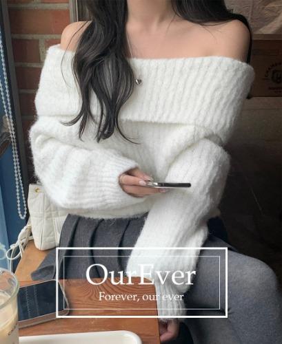 (made) eve off-shoulder knit