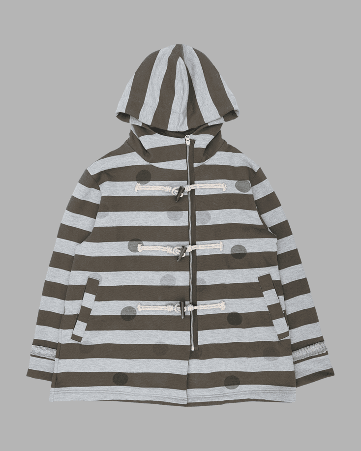 POLKASTRIPE DUFFLE COAT