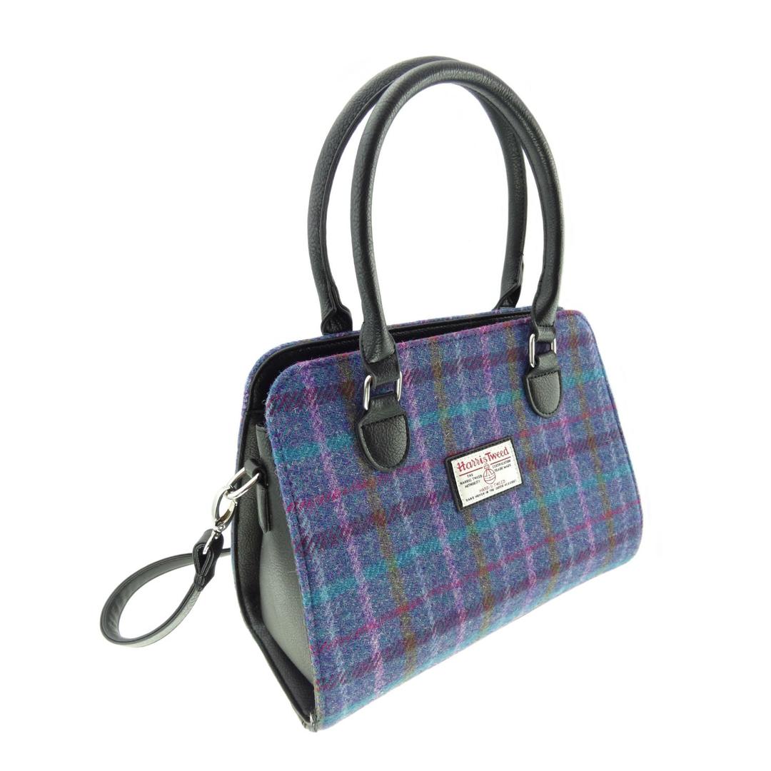 Harris Tweed Findhorn Classic Handbag with Shoulder Strap - 15 Tweeds Available