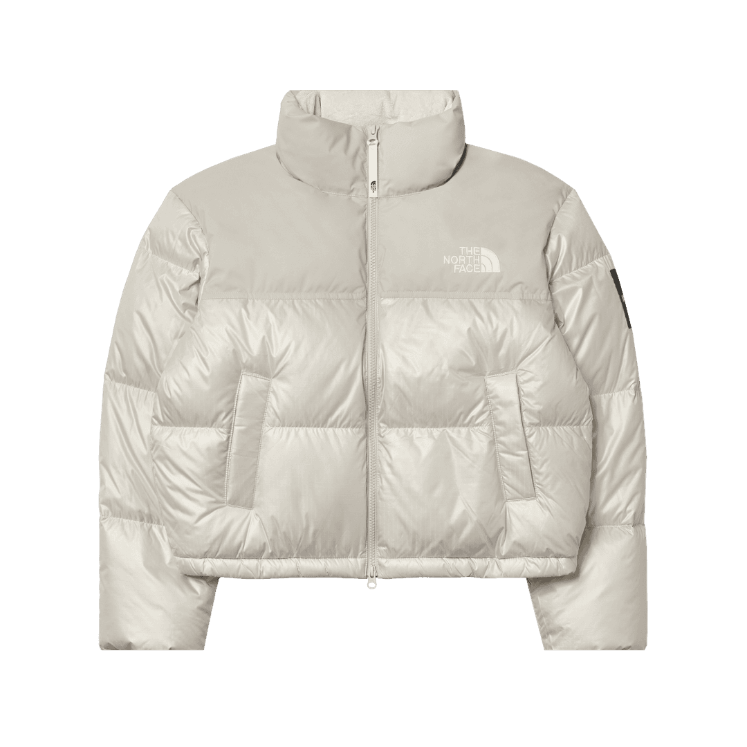 (W) The North Face White Label Novelty Nuptse Down Jacket Cream Beige