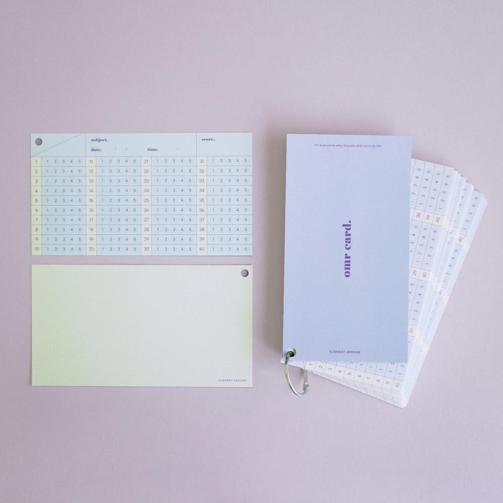 OMR 카드 떡메 모의고사 오엠알 카드 오지선다