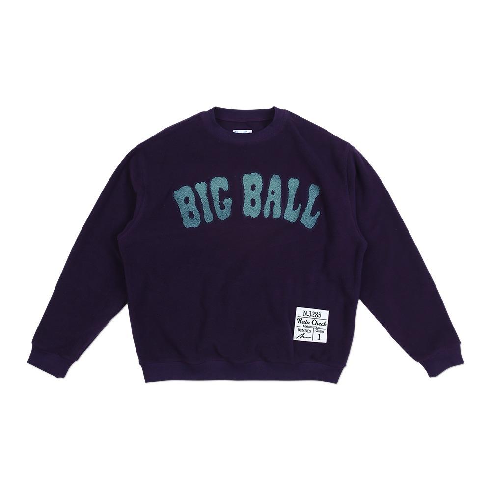BIG BALL FLEECE SWEATSHIRTS - D/PURPLE