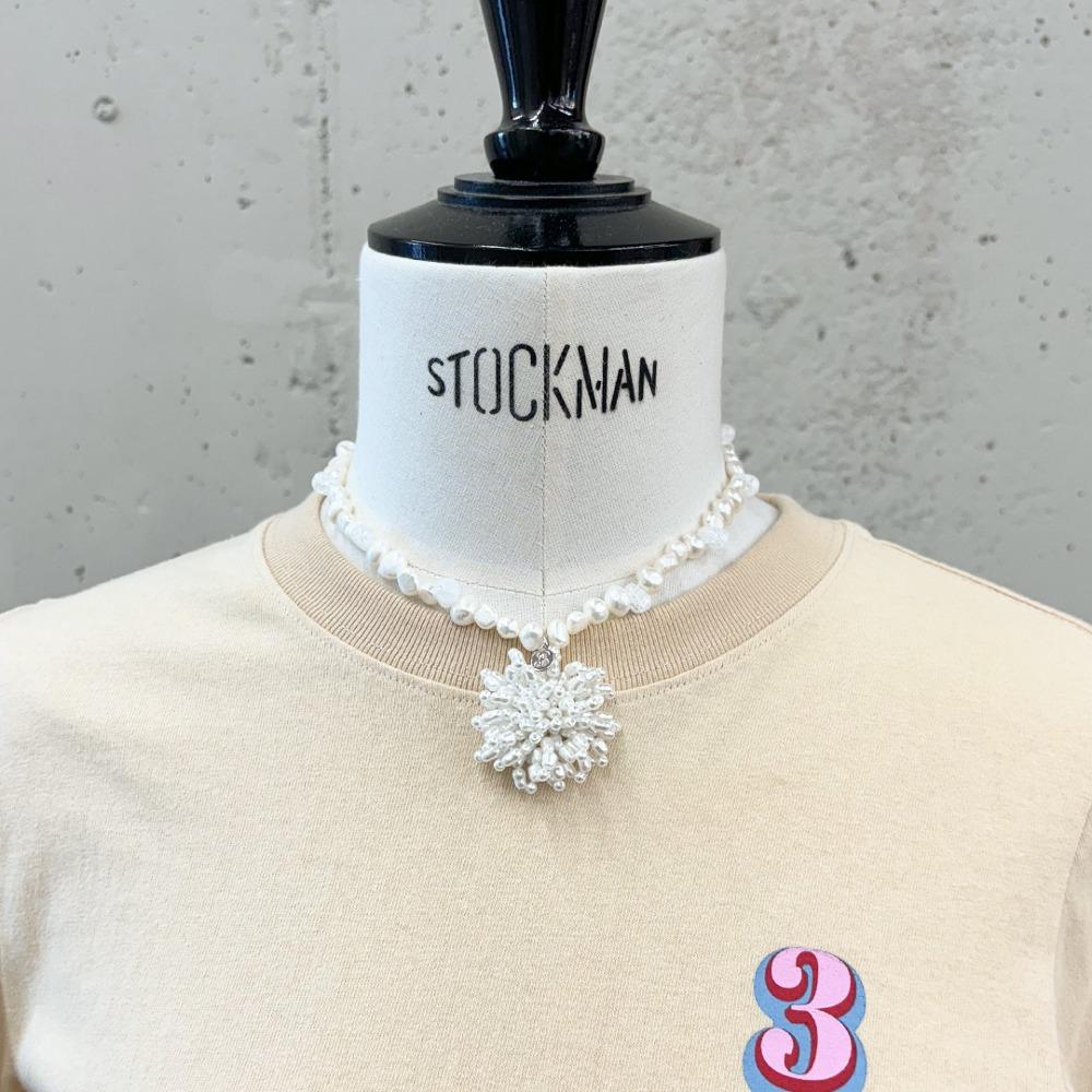 Pearl / Bouquet Necklace / White