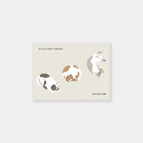 SLEEPING FIGURE sticker